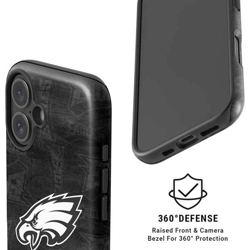 NFL Philadelphia Eagles Black & White iPhone 16 Magsafe Impact Case